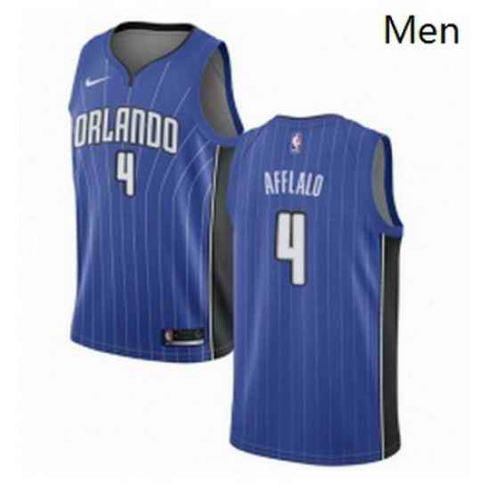 Mens Nike Orlando Magic 4 Arron Afflalo Swingman Royal Blue Road NBA Jersey Icon Edition